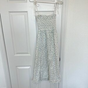 Rails Faith Dress Bluebell Eyelet white midi small detail floral sundress size M
